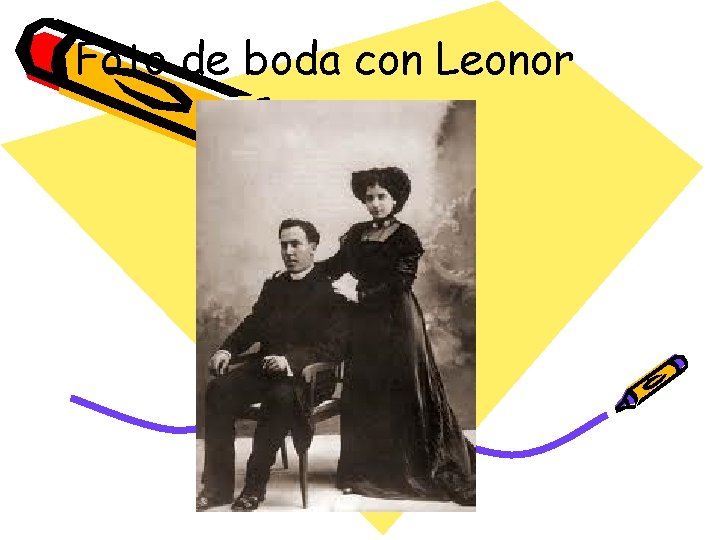 Foto de boda con Leonor 