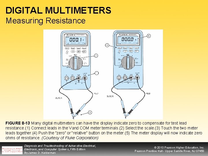 DIGITAL MULTIMETERS Measuring Resistance FIGURE 8 -13 Many digital multimeters can have the display
