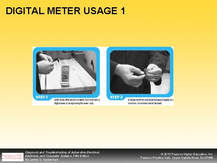 DIGITAL METER USAGE 1 Diagnosis and Troubleshooting of Automotive Electrical, Electronic, and Computer Systems,