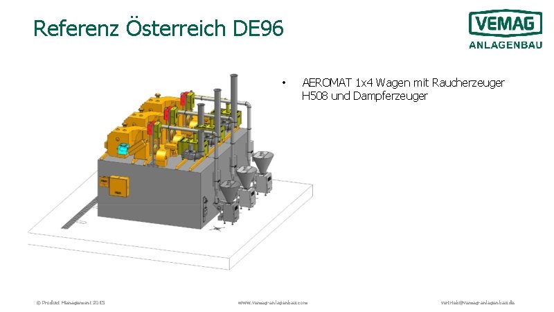 Referenz Österreich DE 96 • © Product Management 2015 AEROMAT 1 x 4 Wagen