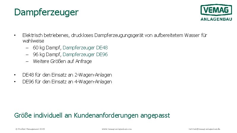 Dampferzeuger • Elektrisch betriebenes, druckloses Dampferzeugungsgerät von aufbereitetem Wasser für wahlweise – 60 kg