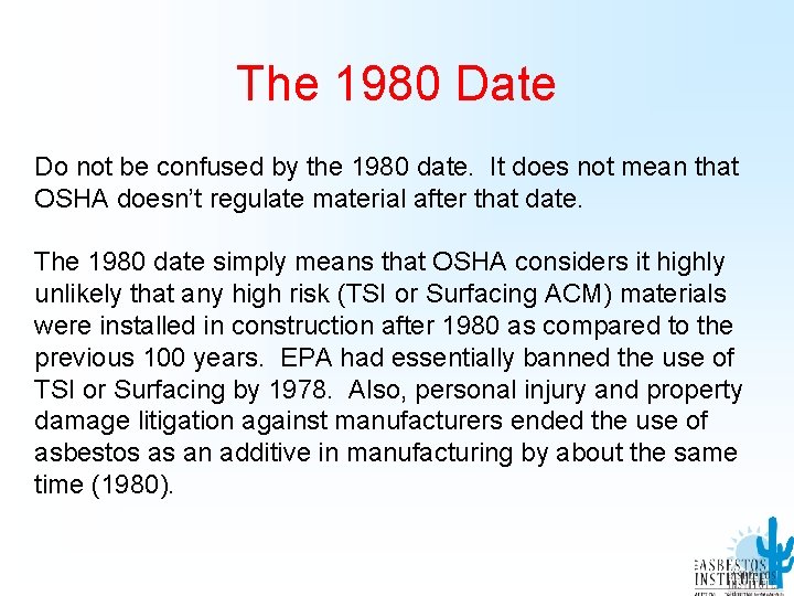 The 1980 Date Do not be confused by the 1980 date. It does not