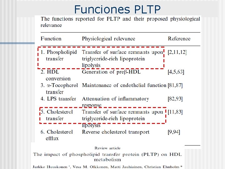 Funciones PLTP 