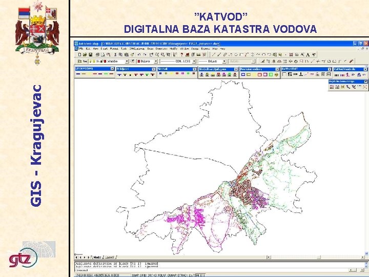 GIS - Kragujevac ”KATVOD” DIGITALNA BAZA KATASTRA VODOVA 