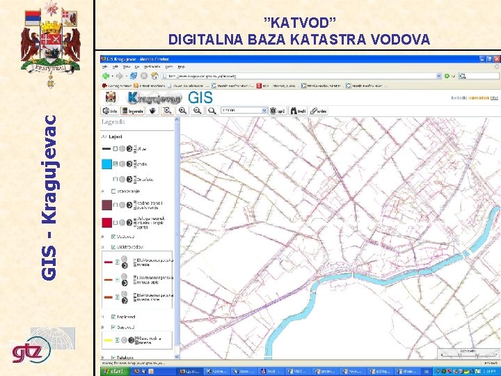 GIS - Kragujevac ”KATVOD” DIGITALNA BAZA KATASTRA VODOVA 