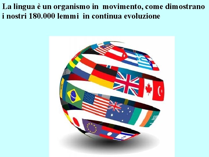 La lingua è un organismo in movimento, come dimostrano i nostri 180. 000 lemmi