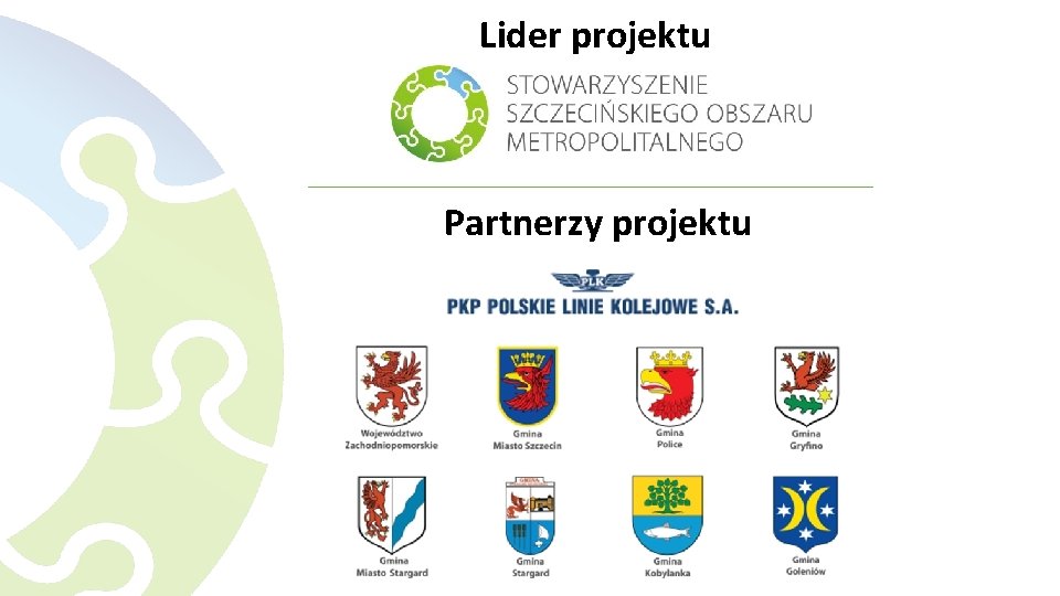 Lider projektu Partnerzy projektu 