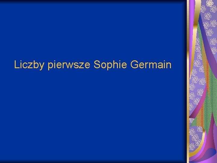 Liczby pierwsze Sophie Germain 