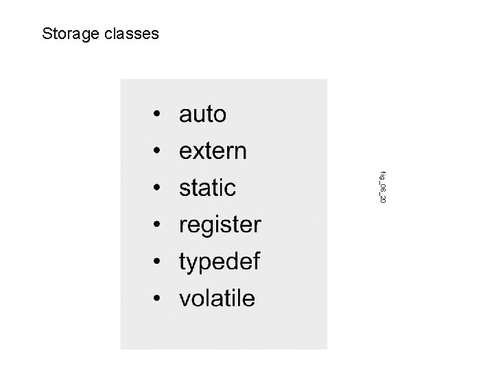 Storage classes fig_06_20 