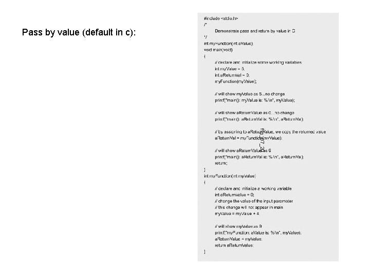 Pass by value (default in c): fig_07_20 