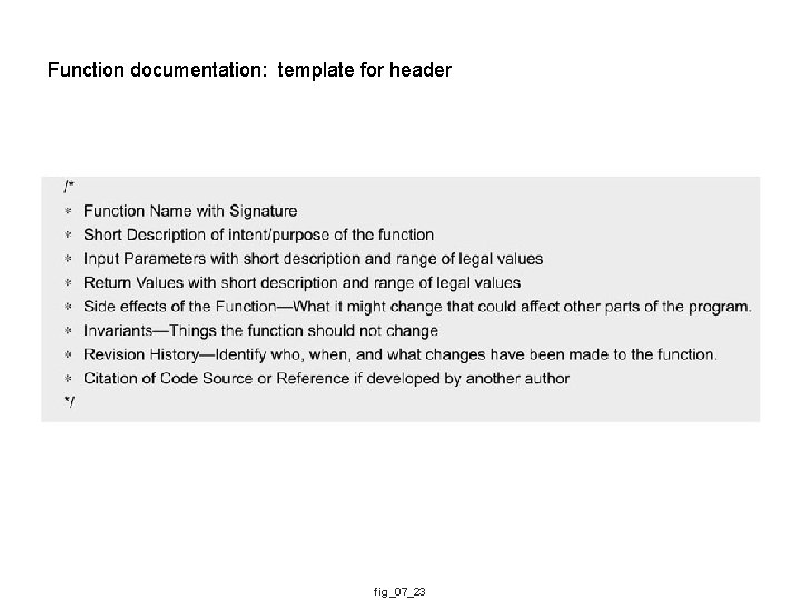 Function documentation: template for header fig_07_23 