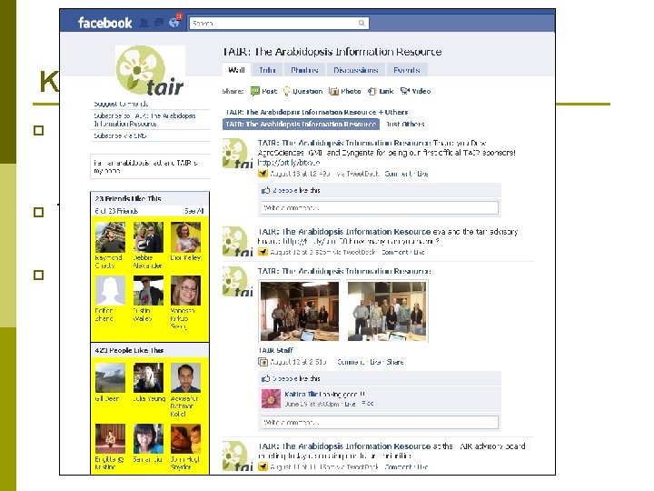 Keeping up with TAIR p RSS feeds n n p Twitter n p Breaking