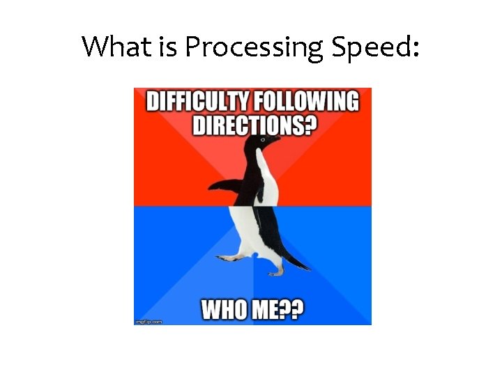 What is Processing Speed: 