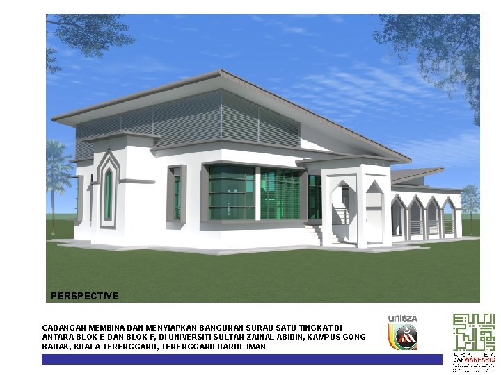 PERSPECTIVE CADANGAN MEMBINA DAN MENYIAPKAN BANGUNAN SURAU SATU TINGKAT DI ANTARA BLOK E DAN