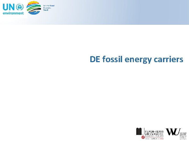 DE fossil energy carriers 