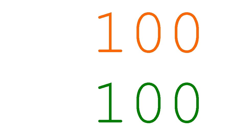 100 