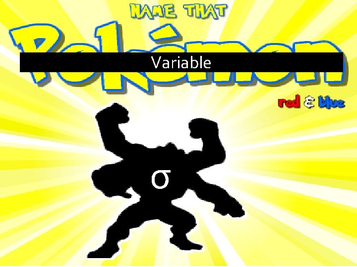 Variable σ 