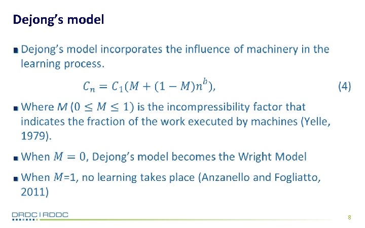 Dejong’s model 8 