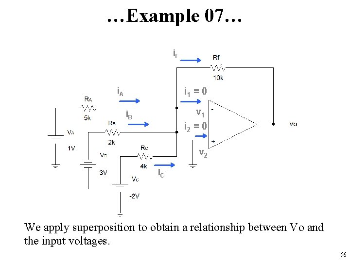 …Example 07… if i. A i 1 = 0 v 1 i 2 =