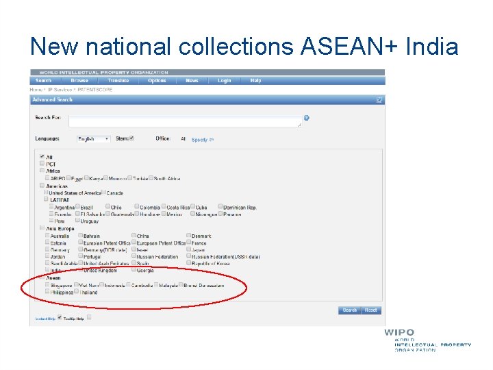 New national collections ASEAN+ India 
