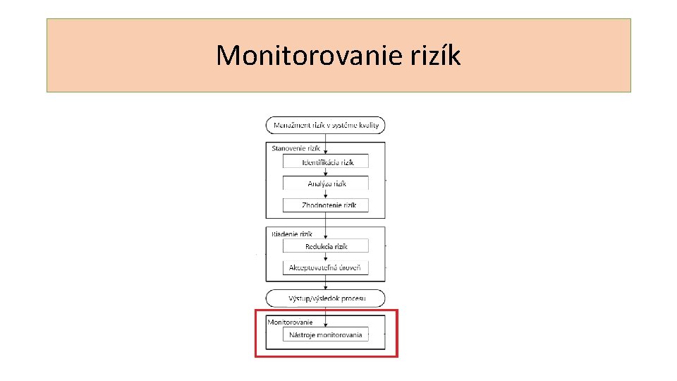 Monitorovanie rizík 