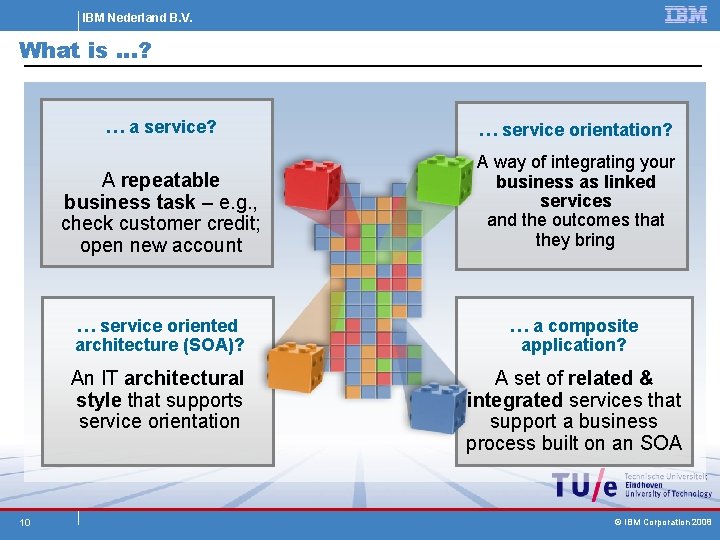 IBM Nederland B. V. What is …? 10 … a service? … service orientation?