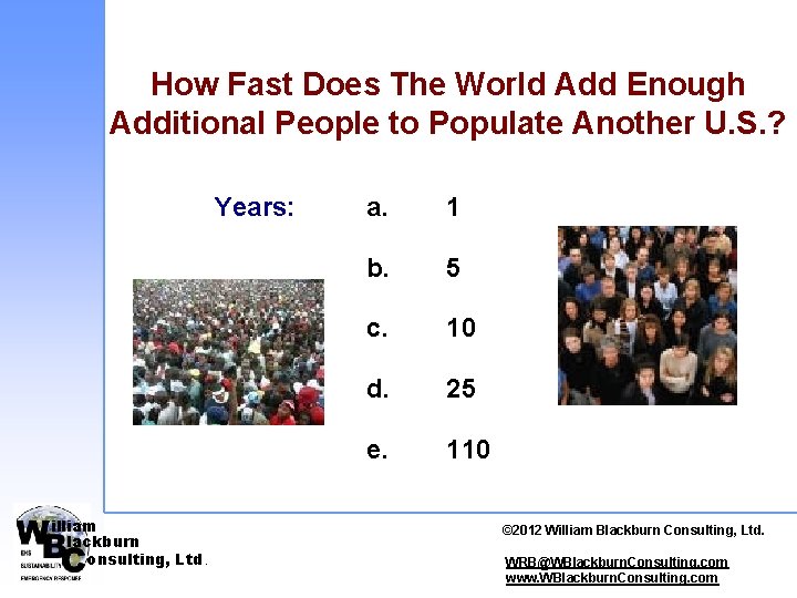 How Fast Does The World Add Enough Additional People to Populate Another U. S.