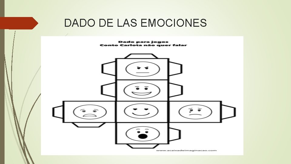 DADO DE LAS EMOCIONES 