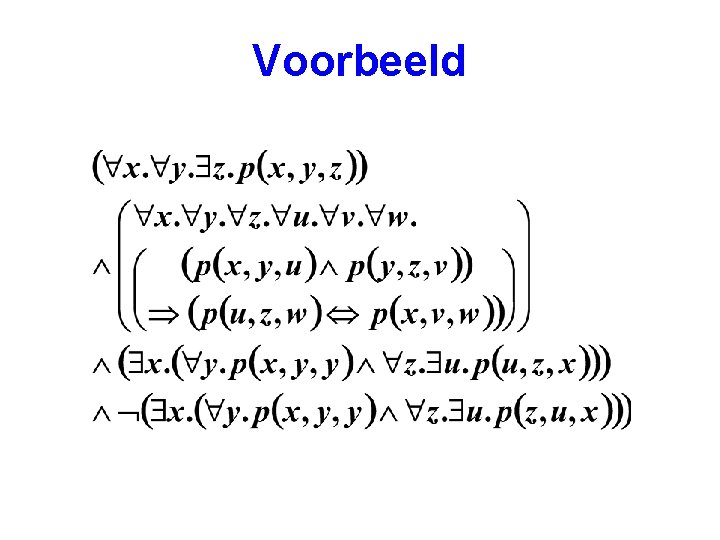 Voorbeeld 