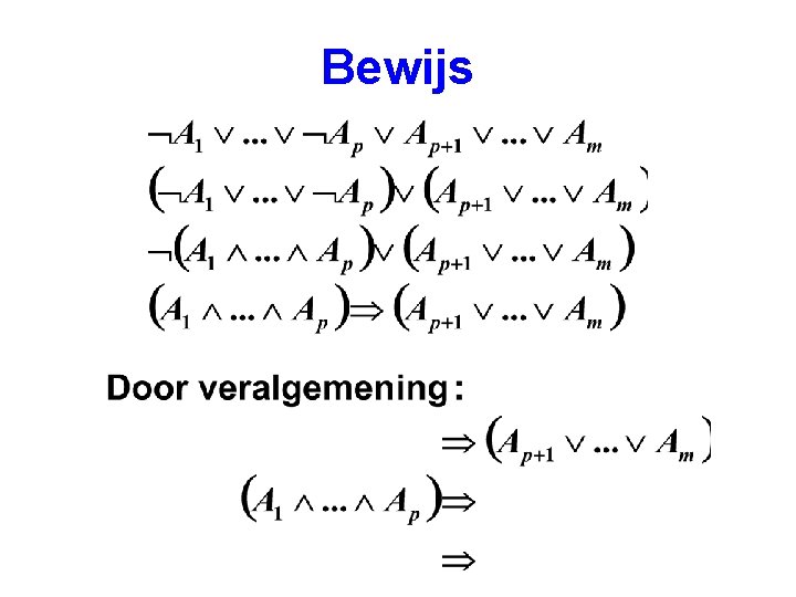 Bewijs 