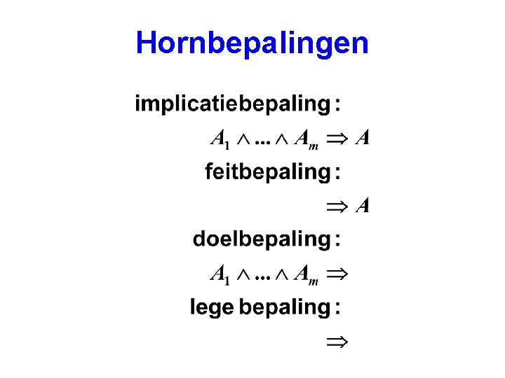 Hornbepalingen 