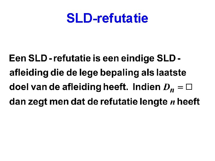 SLD-refutatie 