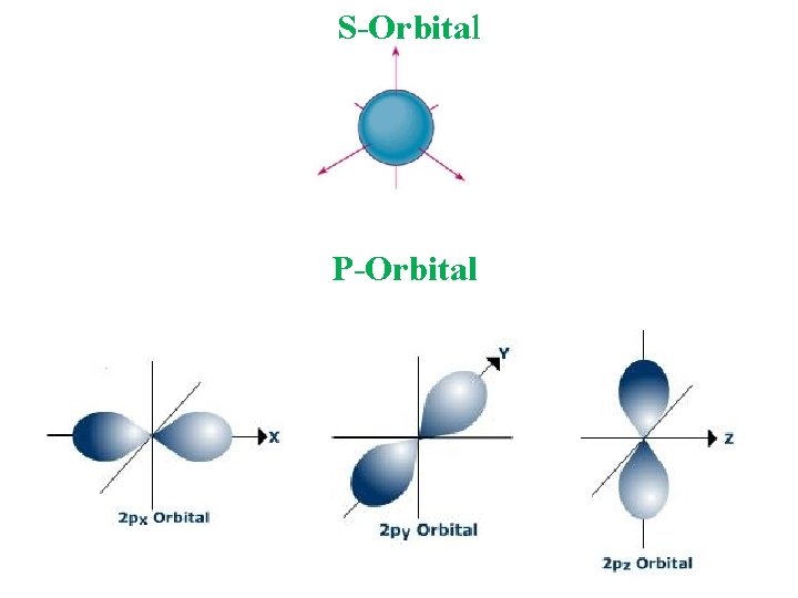 S-Orbital P-Orbital S-Orbital P-Orbital