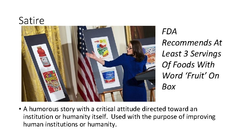 Satire FDA Recommends At Least 3 Servings Of Foods With Word ‘Fruit’ On Box