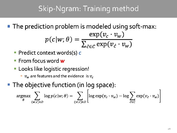 Skip-Ngram: Training method § 26 