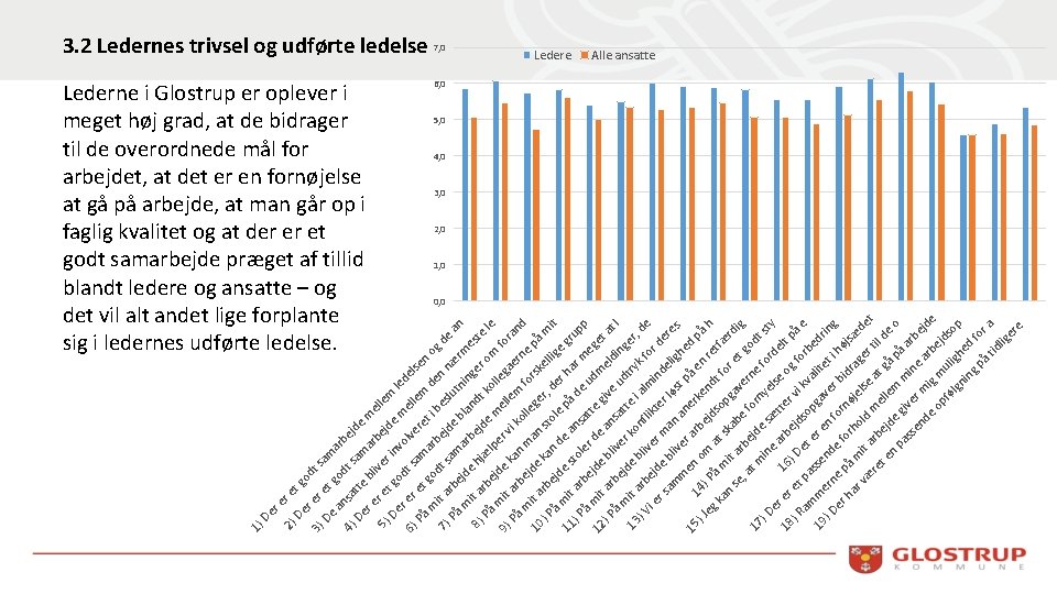 re De re Lederne i Glostrup er oplever i meget høj grad, at de