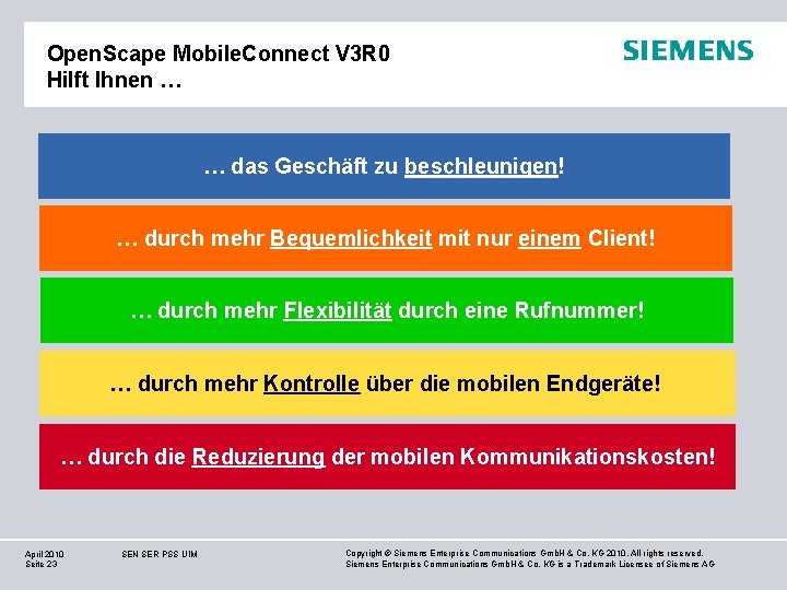 Open. Scape Mobile. Connect V 3 R 0 Hilft Ihnen … … das Geschäft