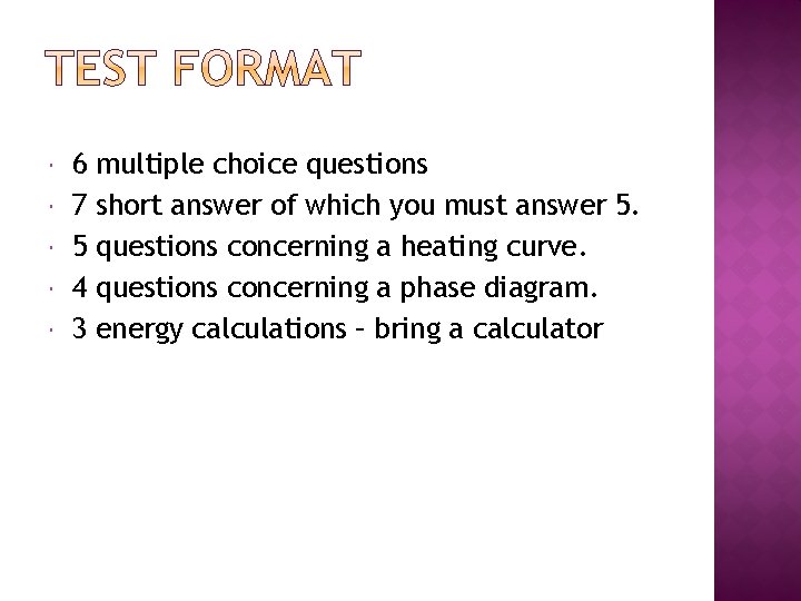  6 7 5 4 3 multiple choice questions short answer of which you