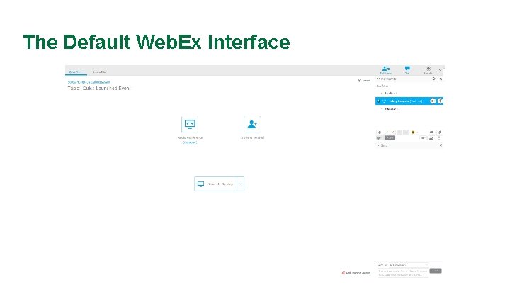 The Default Web. Ex Interface 