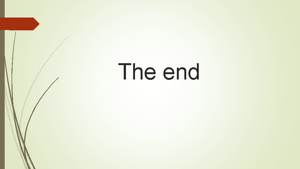 The end 