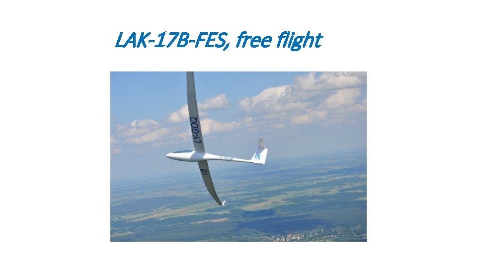 LAK-17 B-FES, free flight 
