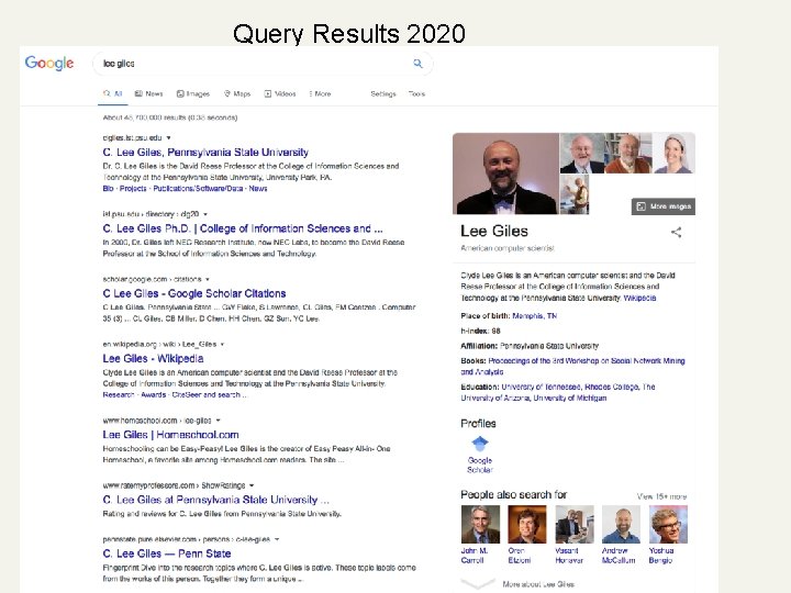 Query Results 2020 