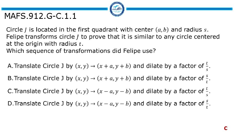 MAFS. 912. G-C. 1. 1 C 