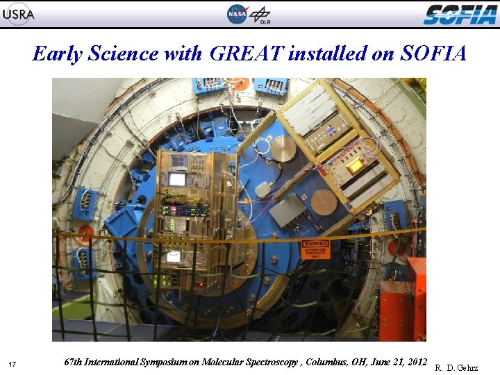 Early Science with GREAT installed on SOFIA 17 67 th International Symposium on Molecular