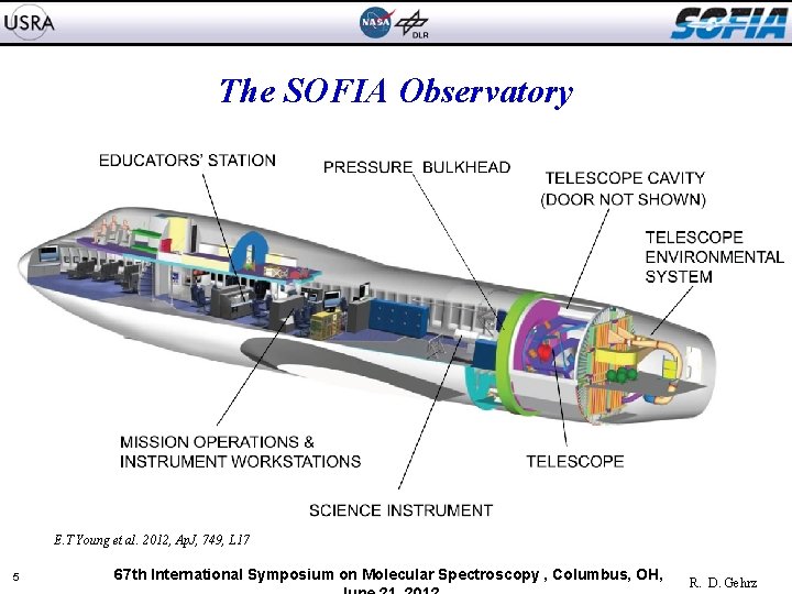 The SOFIA Observatory E. T Young et al. 2012, Ap. J, 749, L 17