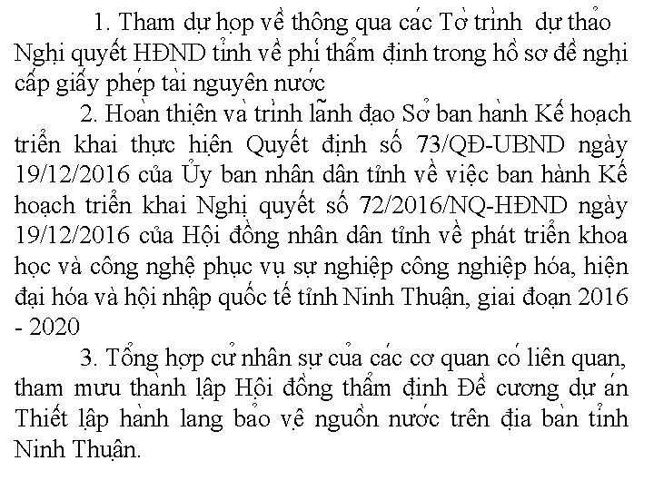 1. Tham dư ho p vê thông qua ca c Tơ tri nh dư