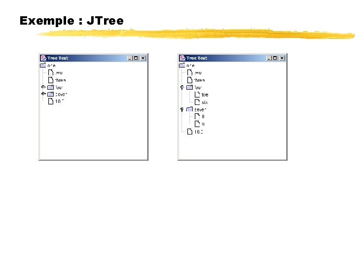 Exemple : JTree 