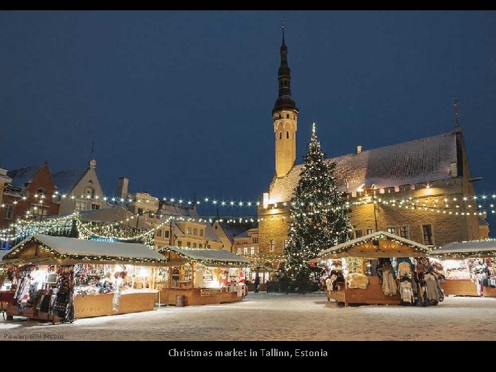 Christmas market in Tallinn, Estonia 