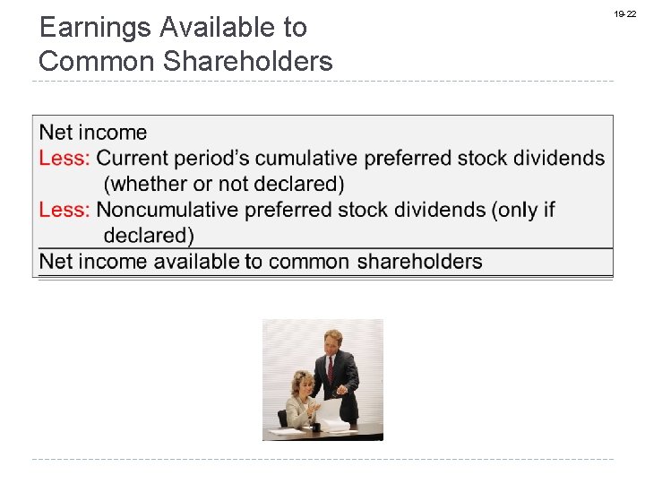 Earnings Available to Common Shareholders 19 -22 