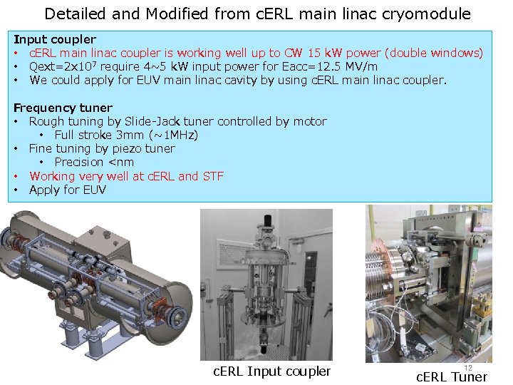 Detailed and Modified from c. ERL main linac cryomodule Input coupler • c. ERL